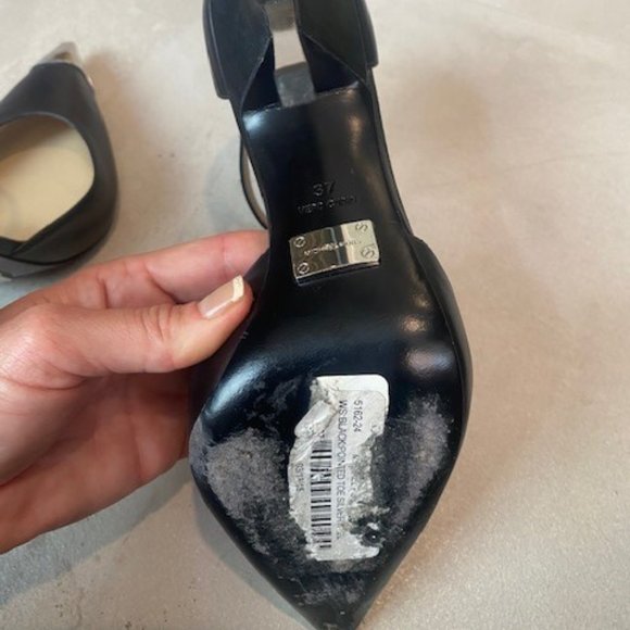 Michael Kors Arielle Steeltoe Leather Pumps - Picture 11 of 11